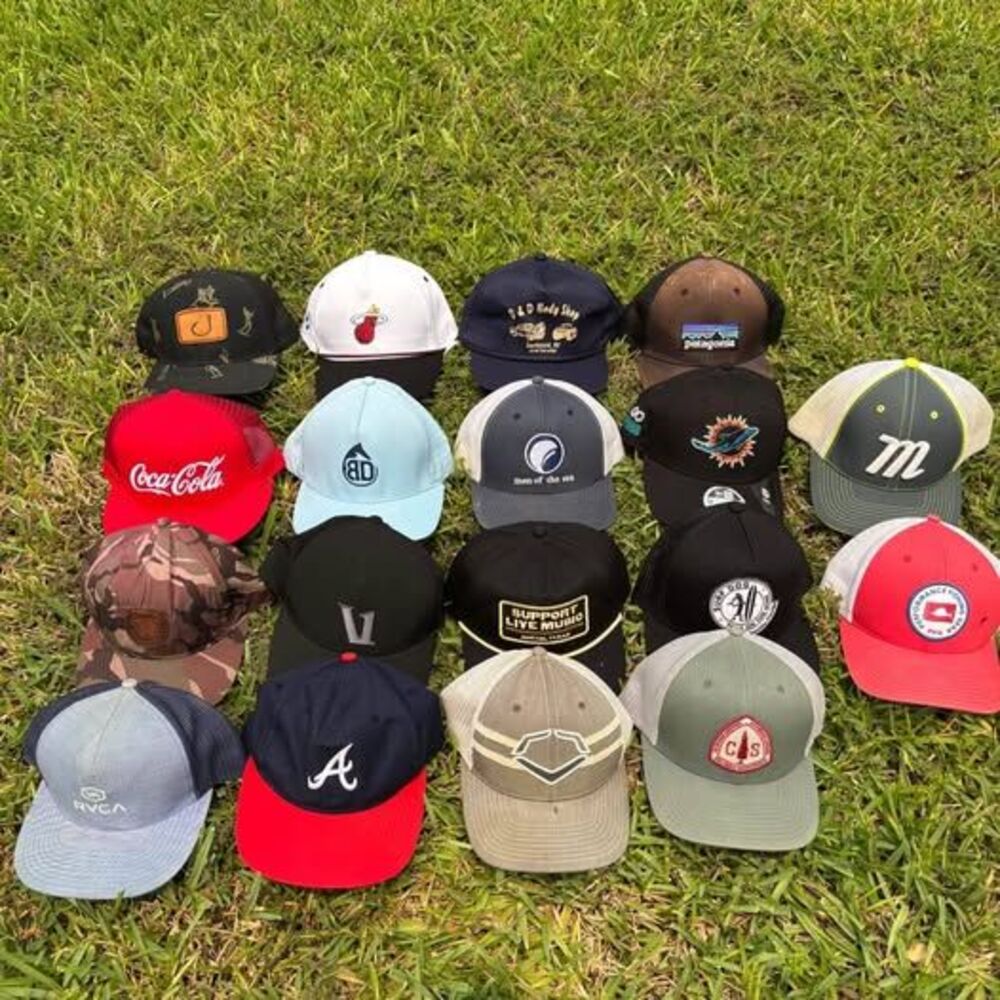 Lot of 18 Assorted Baseball and Trucker Hats